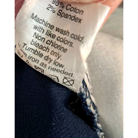 J. Crew City Fit Cropped Pants Navy Blue Cotton Blend Stetch Size 4 - Picture 10 of 10